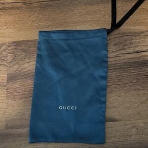 Gucci Teal Sunglasses Dust Bag with Logo